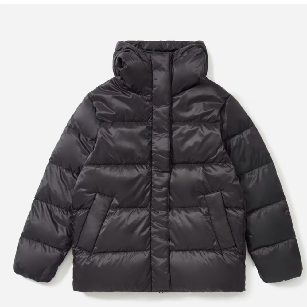 Everlane Renew Puffy Puff in Black—size L, EUC